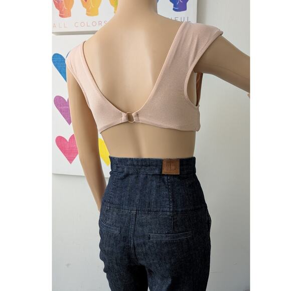 aerie pink shimmer bra top small - Picture 4 of 10